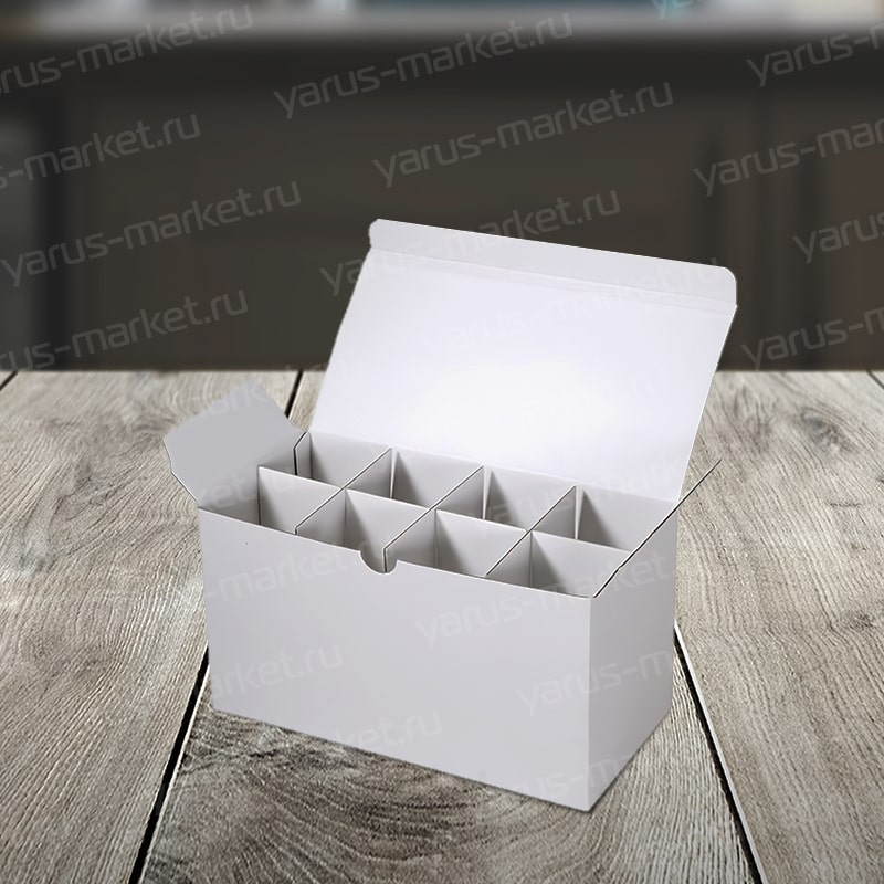 Прямоугольная коробка на 8 ячеек